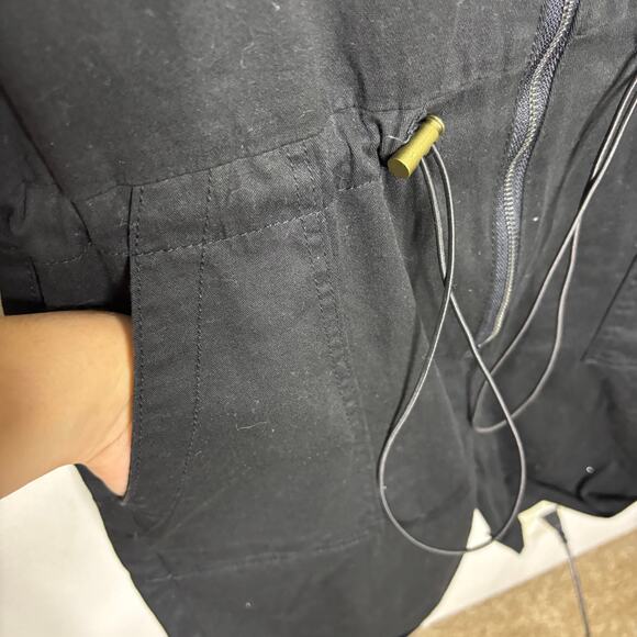 NWT Fashion Nova Black First In Line Utility Romper Women's Size Small - Picture 6 of 8